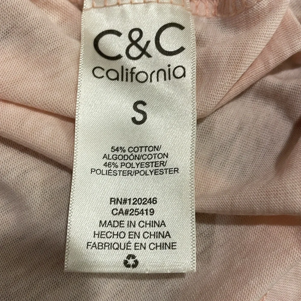 C&C pale pink t-shirt size S - Picture 6 of 6